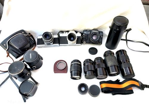 Konvolut alte slr kameras m42 - alte, slr-kameras,