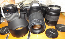 Canon EOS 650 mit 3 Objektiven