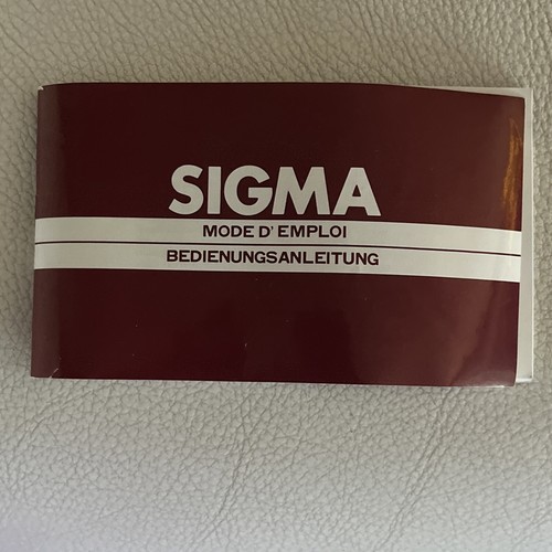 Sigma objektive anleitung - objektive,